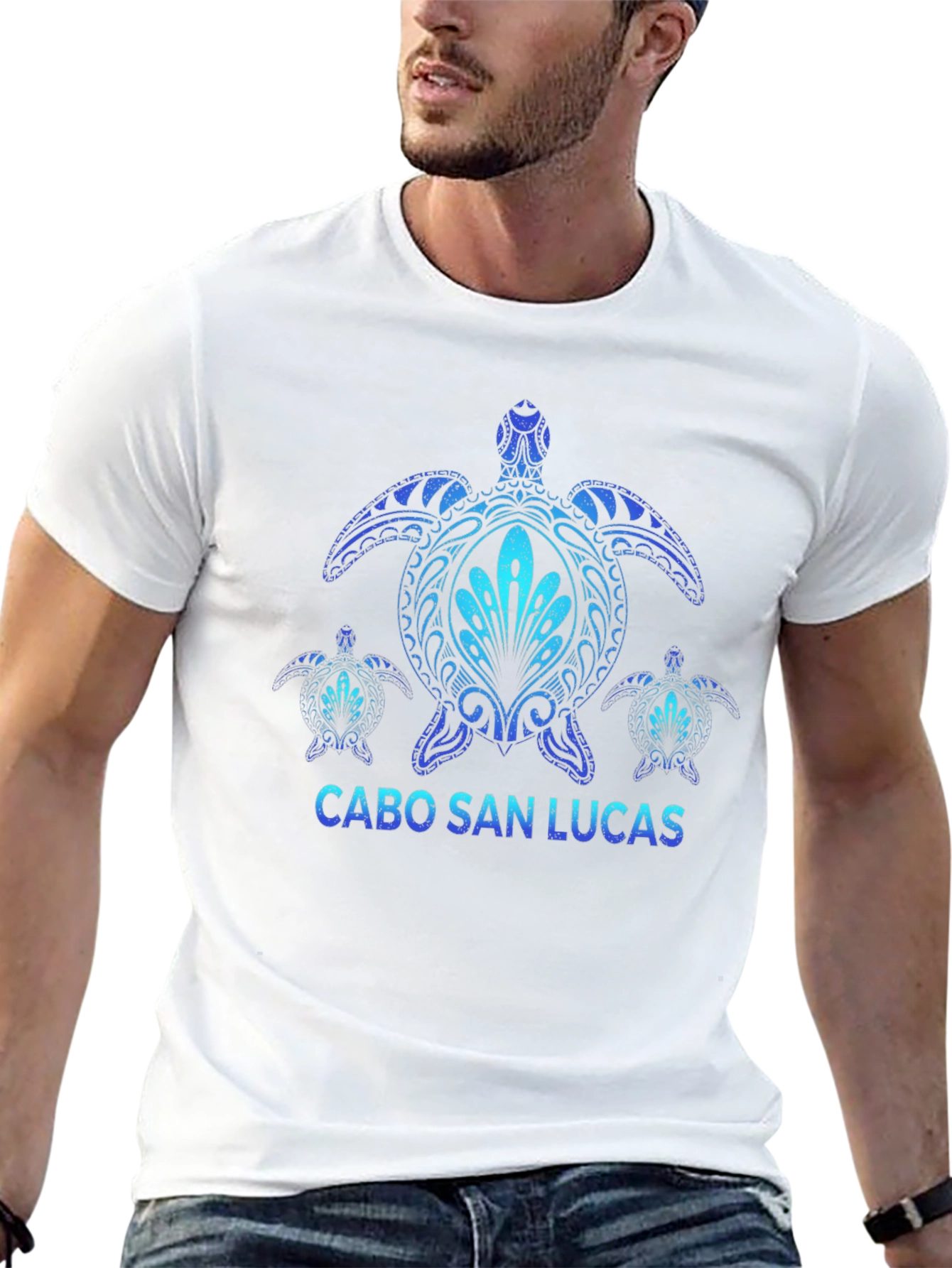 Cabo San Lucas Turtle Graphic T-Shirt