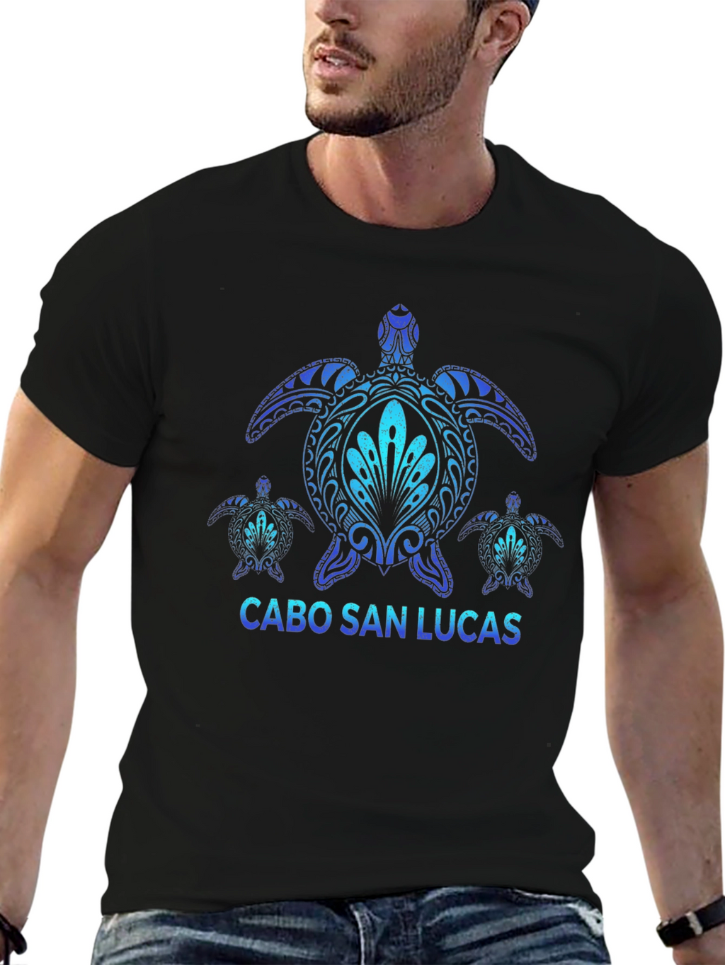 Cabo San Lucas Turtle Graphic T-Shirt