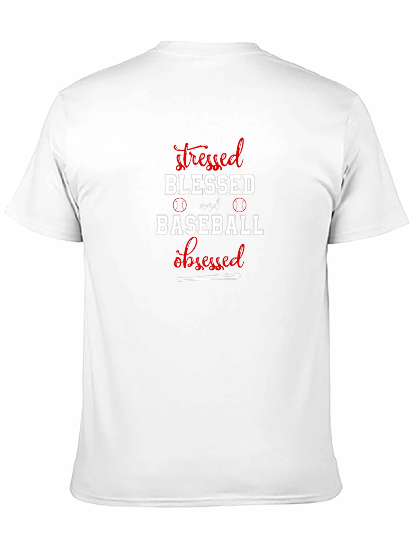 Stressed Blessed Baseball Obsessed T-Shirt