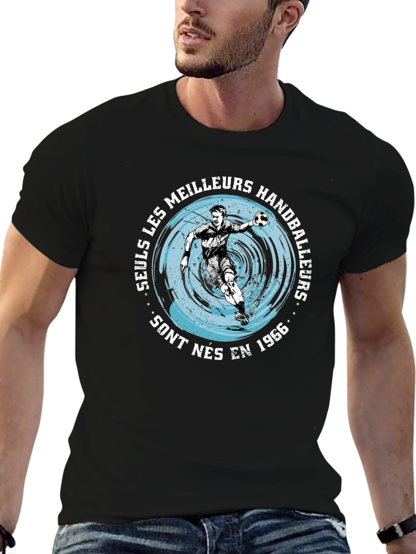Handball Player Graphic T-Shirt - Born in 1966