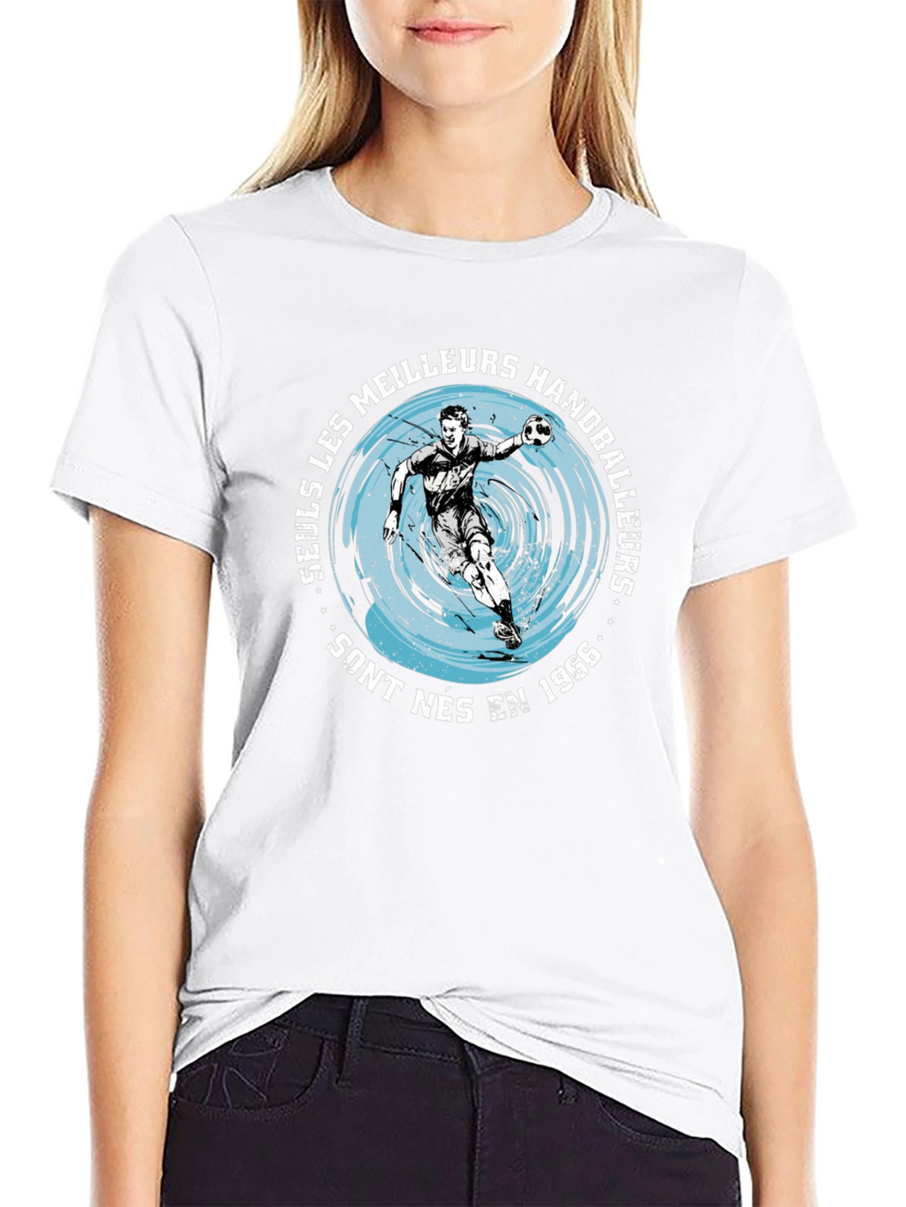 Handball Player Graphic T-Shirt - Born in 1966
