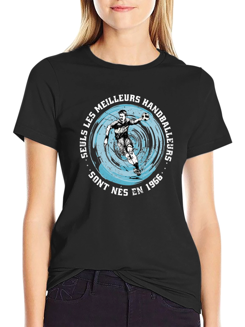 Handball Player Graphic T-Shirt - Born in 1966