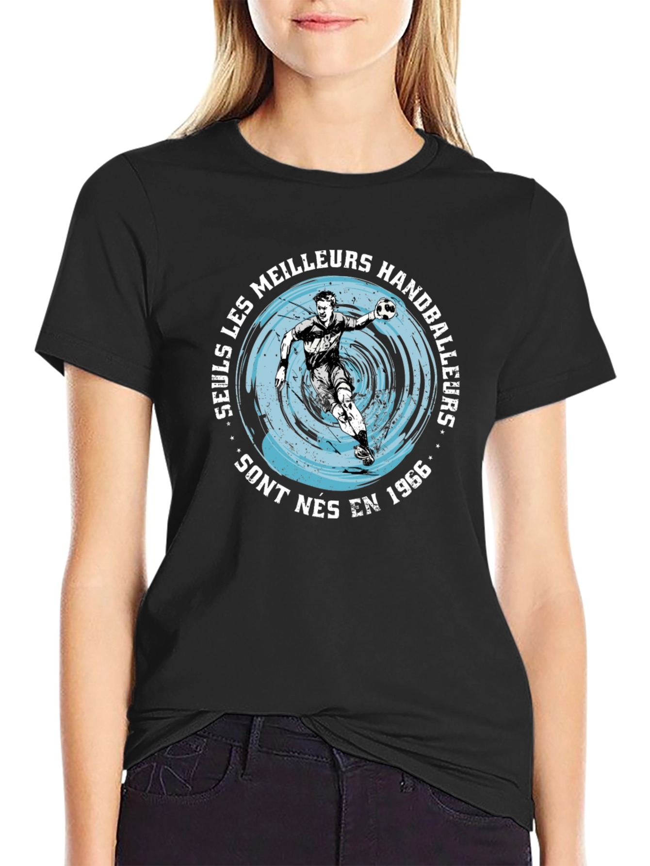 Handball Player Graphic T-Shirt - Born in 1966