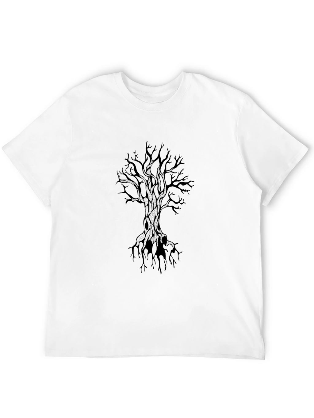 Dark Tree Graphic Tee - Mens Black T-Shirt