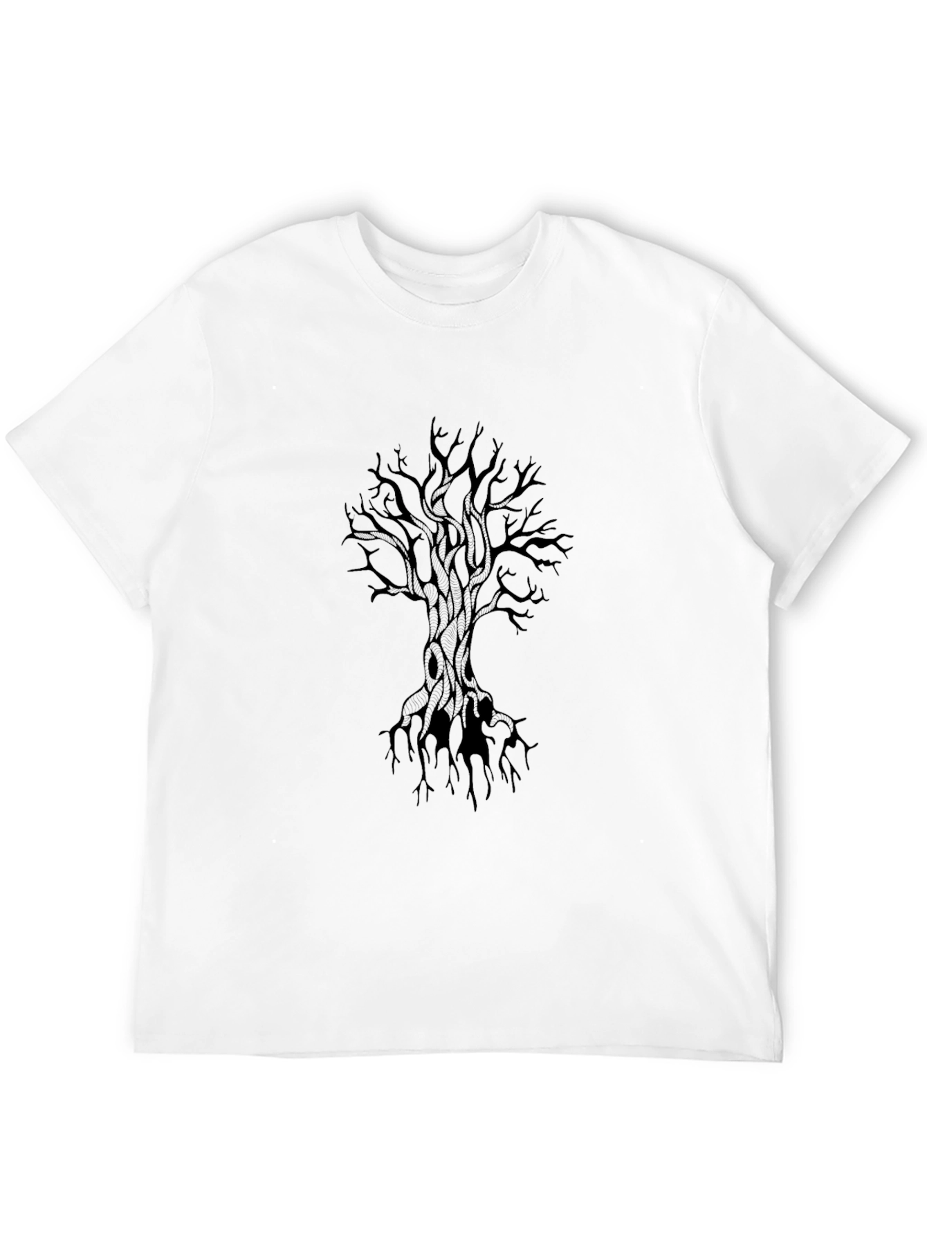Dark Tree Graphic Tee - Mens Black T-Shirt