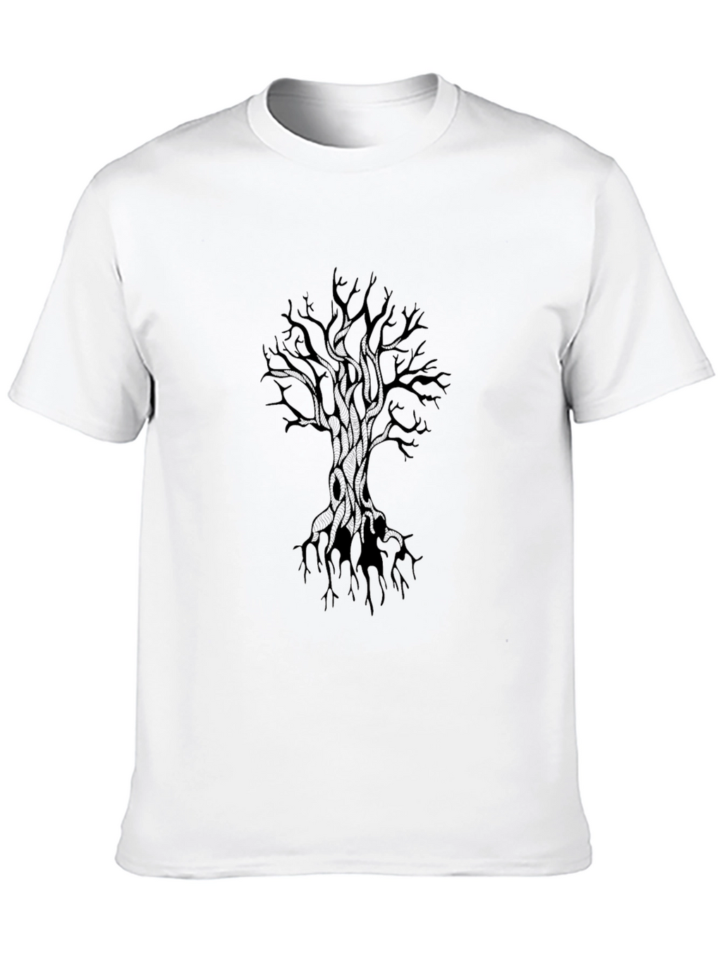 Dark Tree Graphic Tee - Mens Black T-Shirt