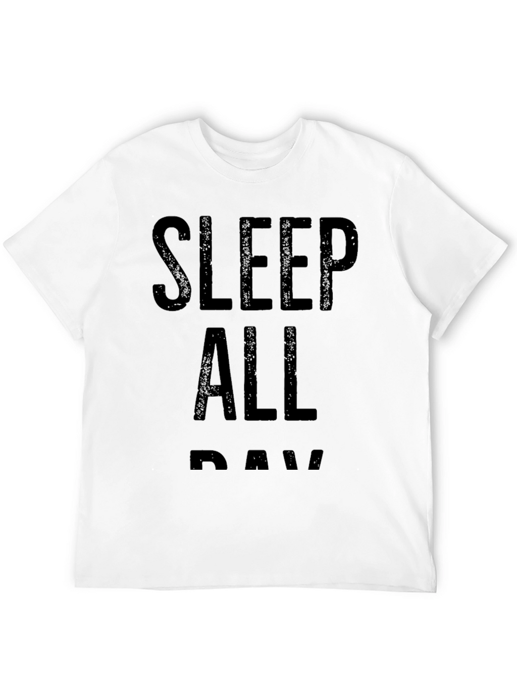 Sleep All Day Black Graphic T-Shirt