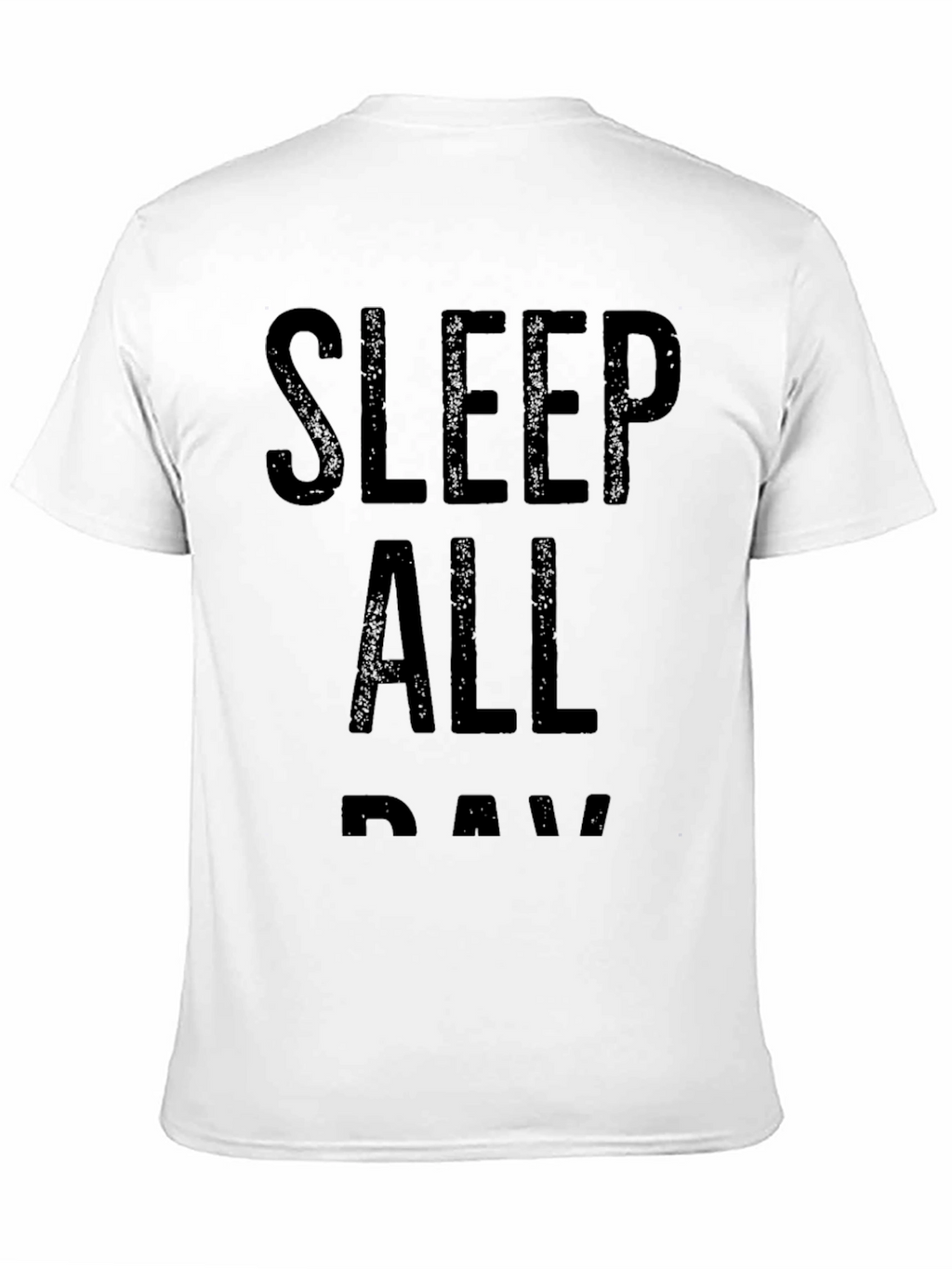 Sleep All Day Black Graphic T-Shirt