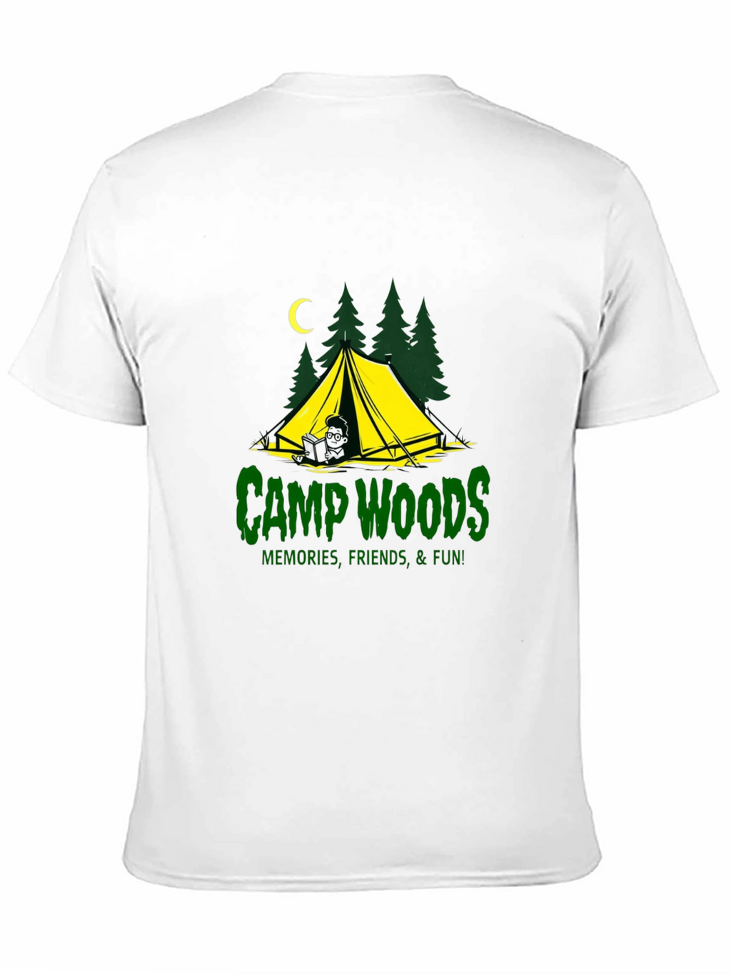 Camp Woods Graphic Tee - Memories Friends Fun!