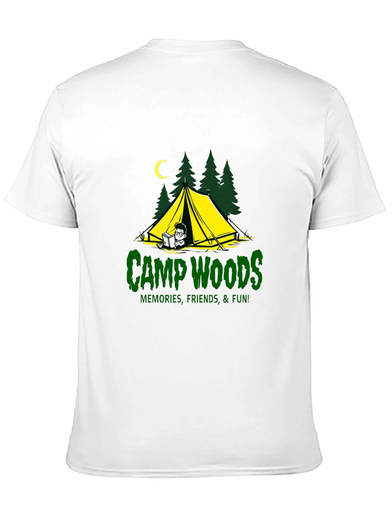 Camp Woods Graphic Tee - Memories Friends Fun!