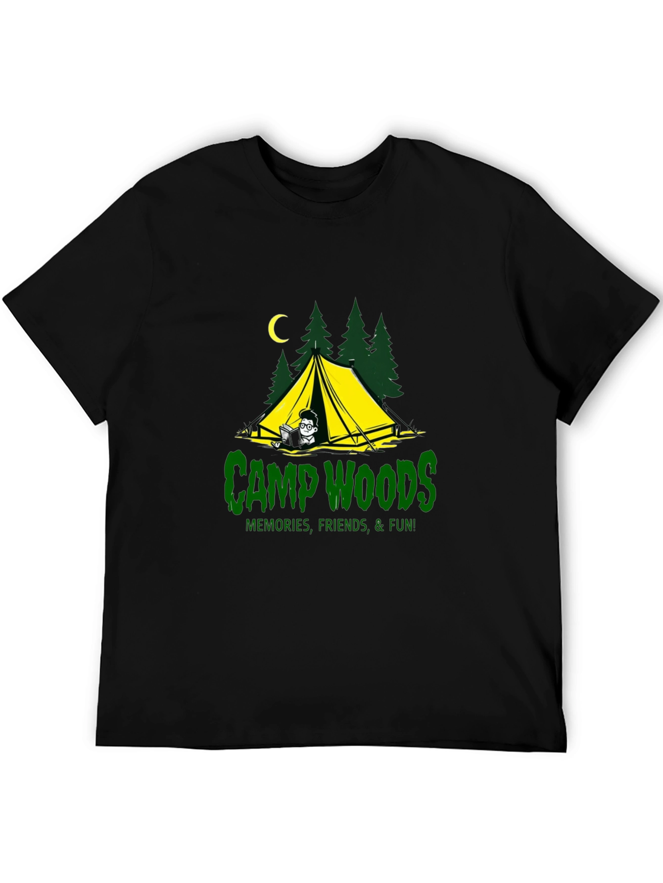 Camp Woods Graphic Tee - Memories Friends Fun!