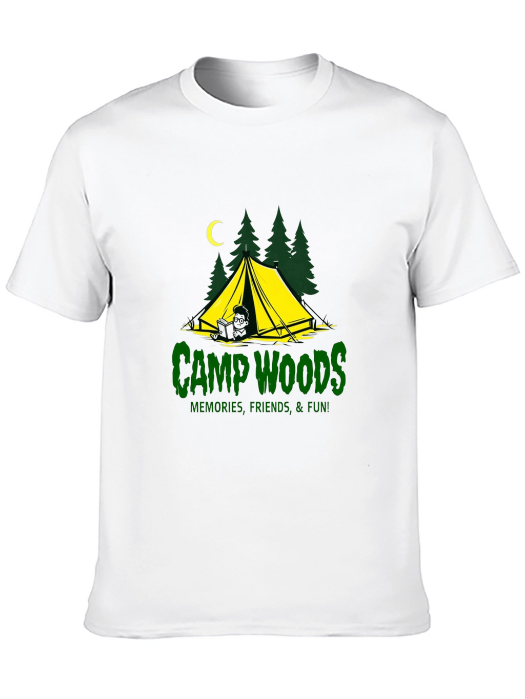 Camp Woods Graphic Tee - Memories Friends Fun!