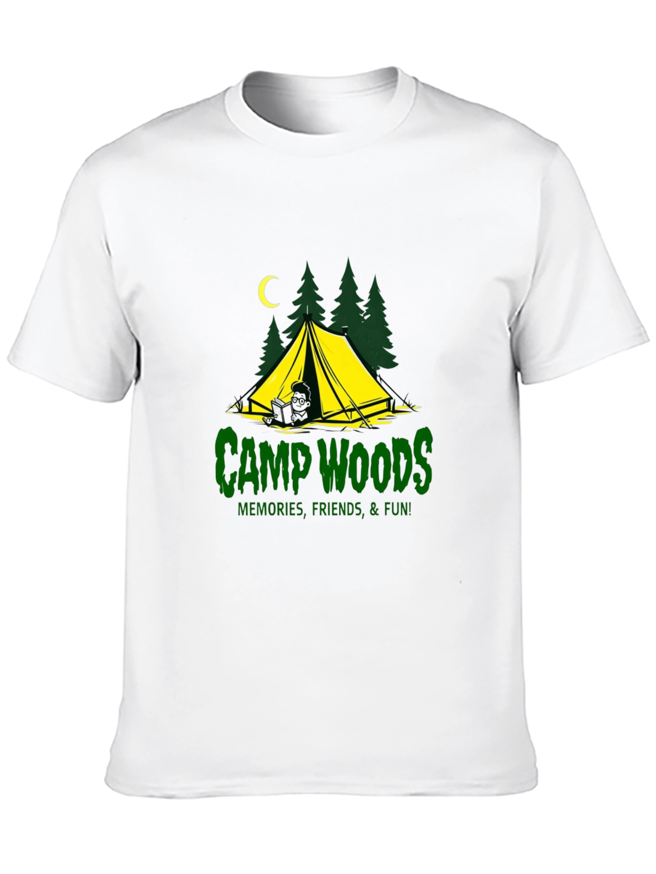 Camp Woods Graphic Tee - Memories Friends Fun!