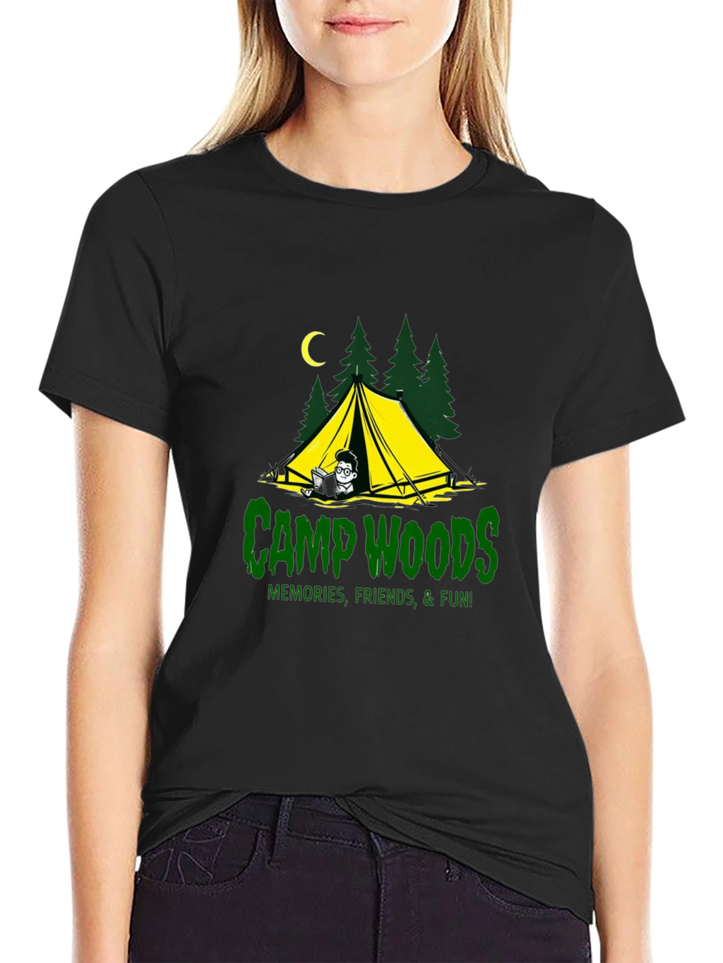 Camp Woods Graphic Tee - Memories Friends Fun!