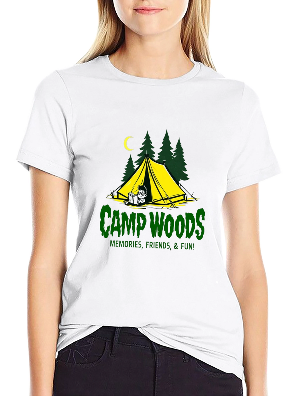 Camp Woods Graphic Tee - Memories Friends Fun!
