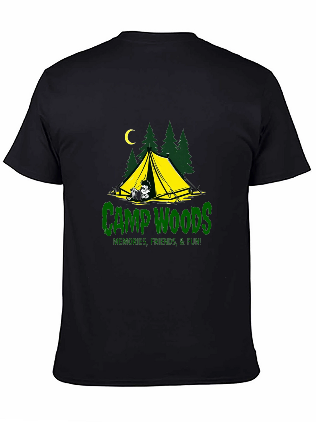 Camp Woods Graphic Tee - Memories Friends Fun!