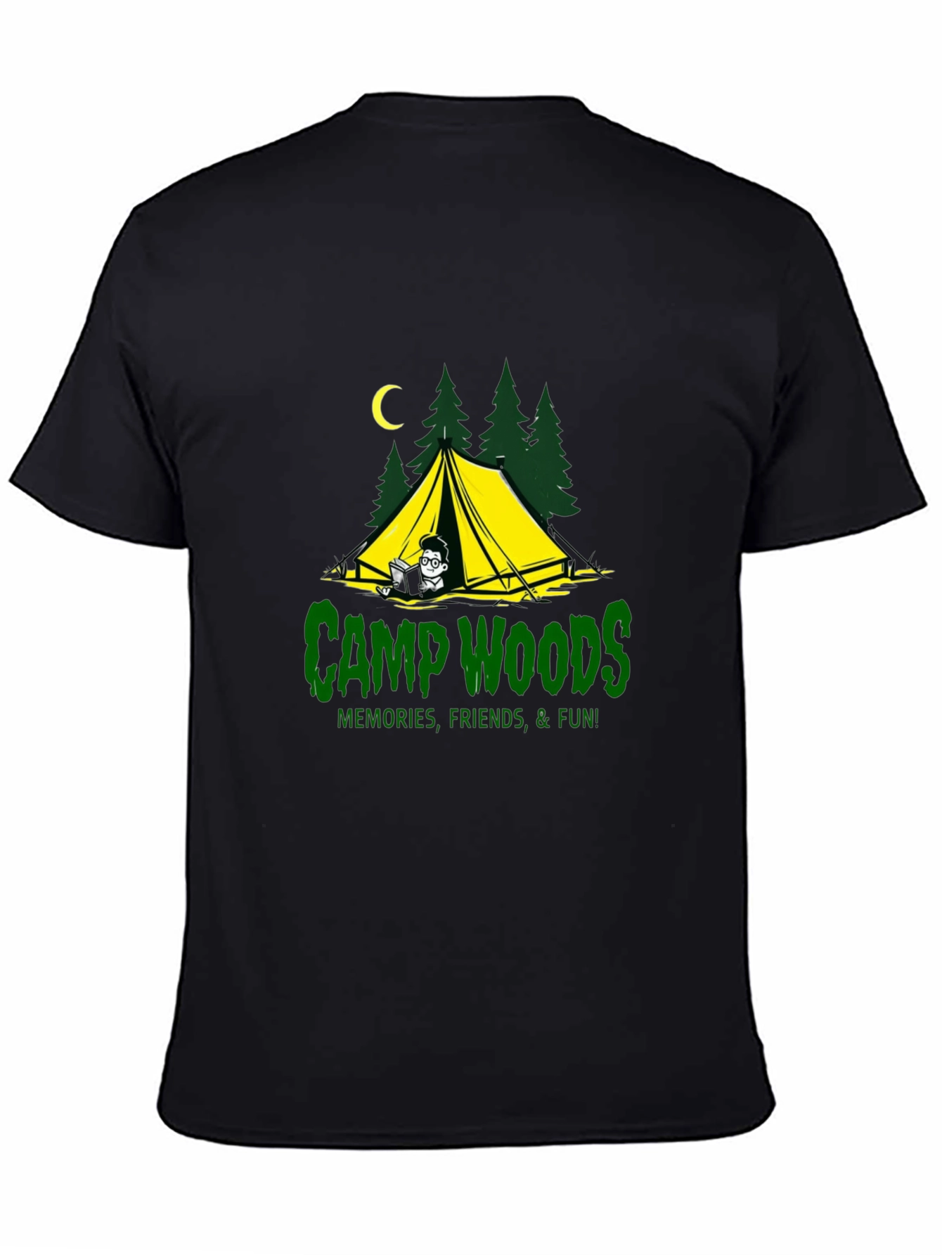 Camp Woods Graphic Tee - Memories Friends Fun!