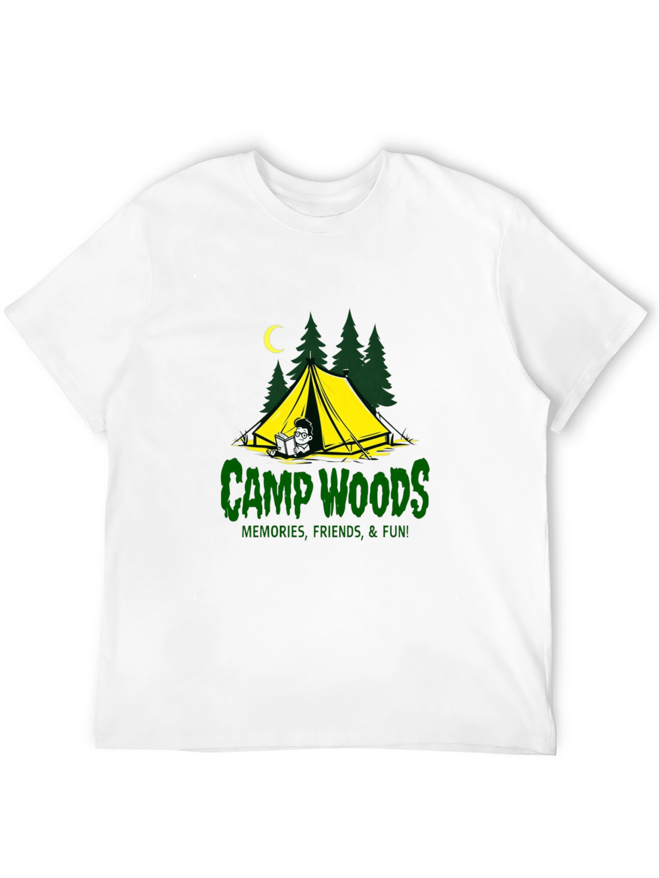 Camp Woods Graphic Tee - Memories Friends Fun!
