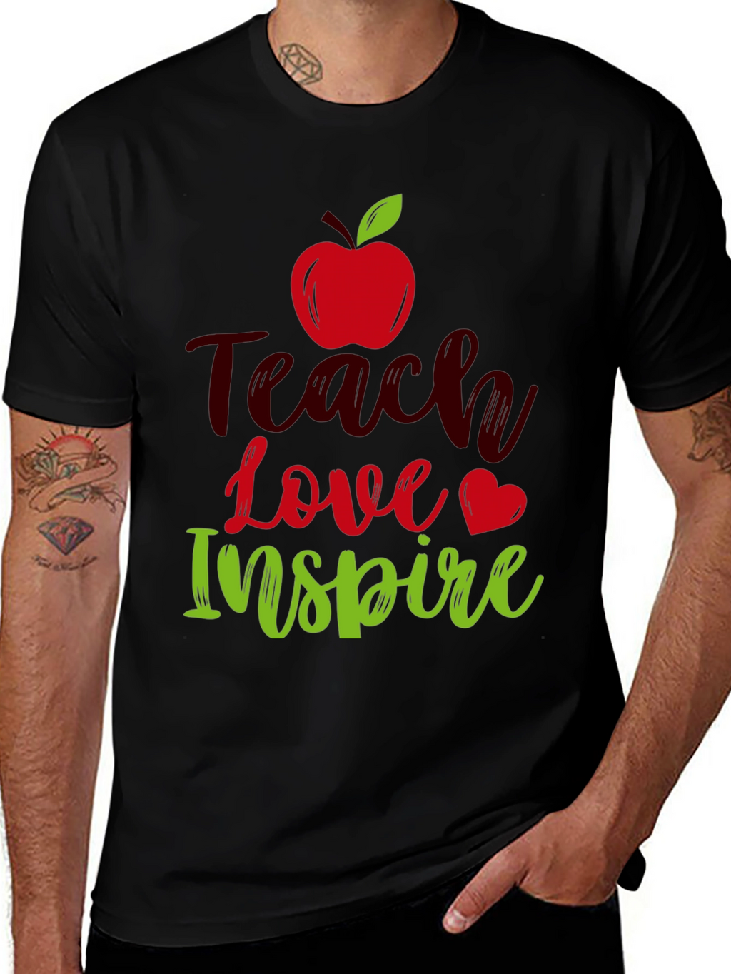 Teach Love Inspire T-Shirt Teacher Appreciation Gift