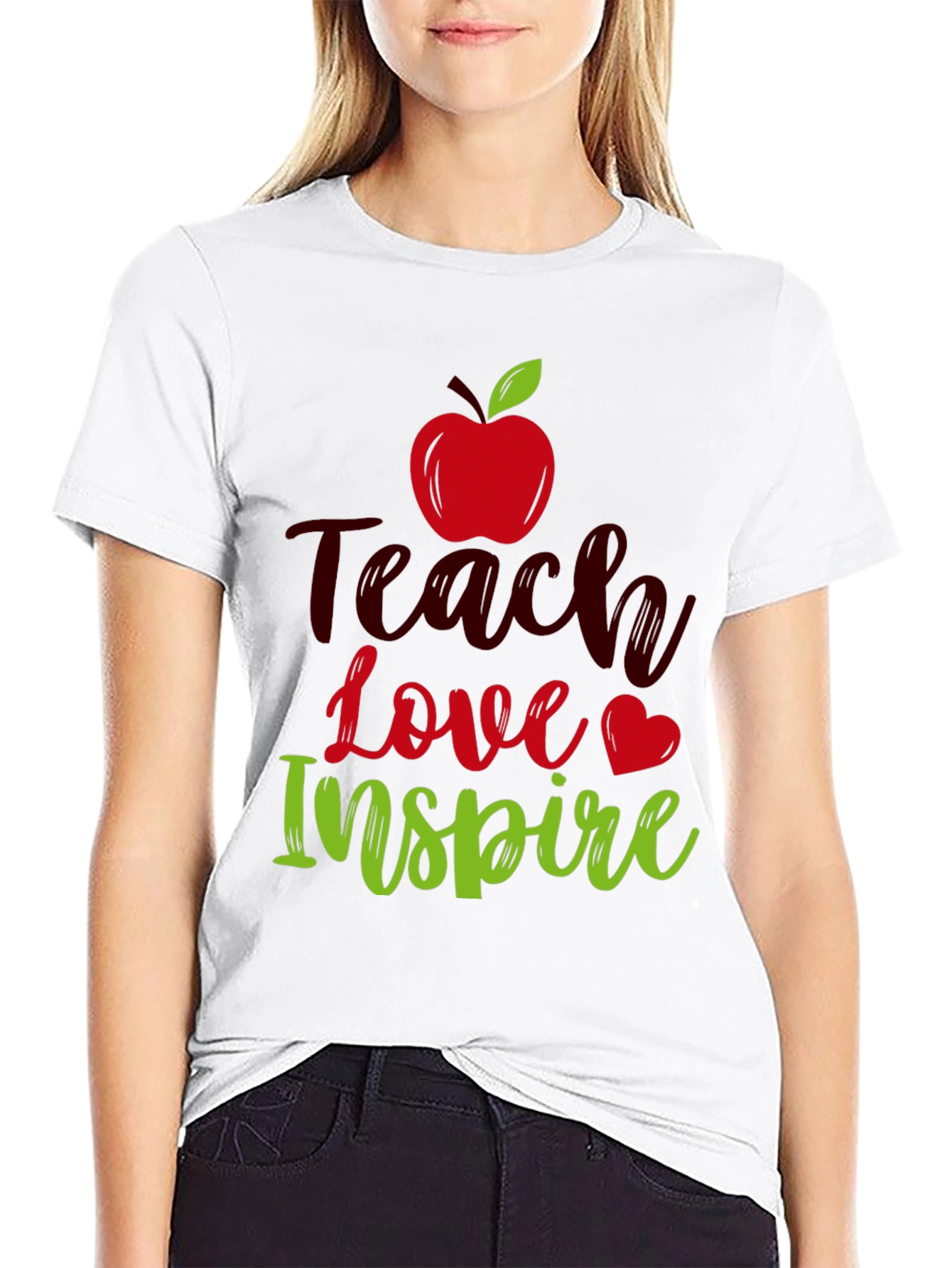 Teach Love Inspire T-Shirt Teacher Appreciation Gift