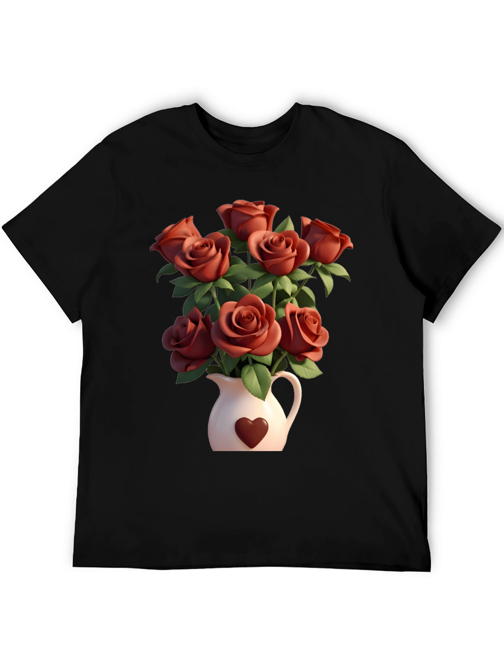 Floral Heart Vase T-Shirt