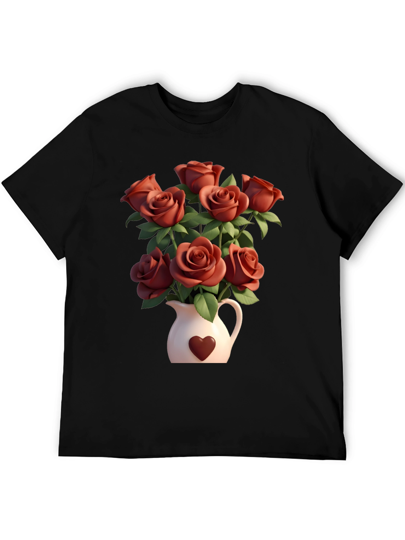 Floral Heart Vase T-Shirt