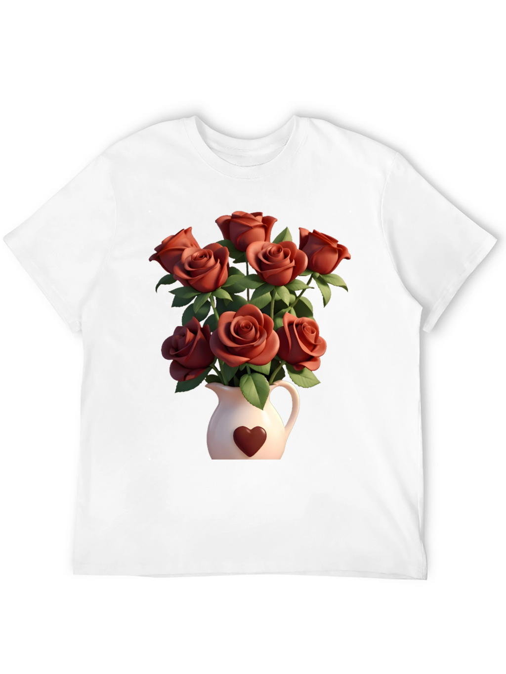 Floral Heart Vase T-Shirt
