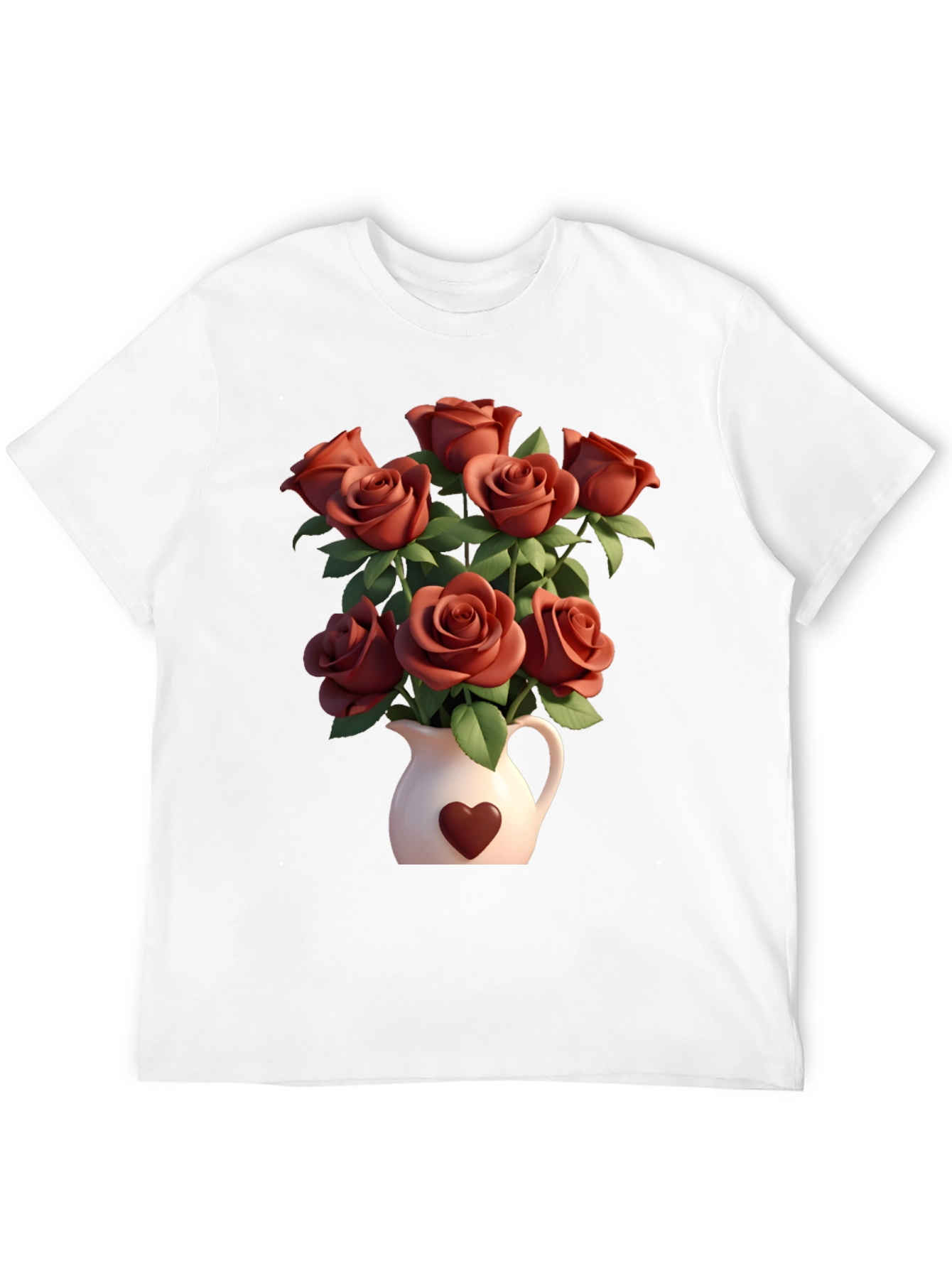 Floral Heart Vase T-Shirt