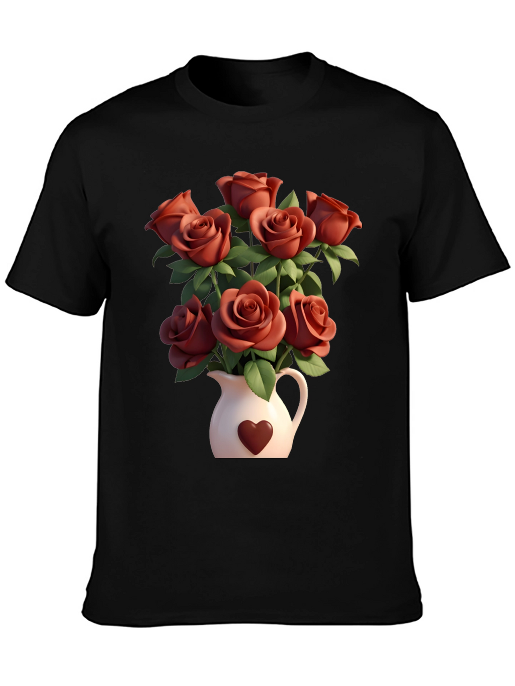 Floral Heart Vase T-Shirt