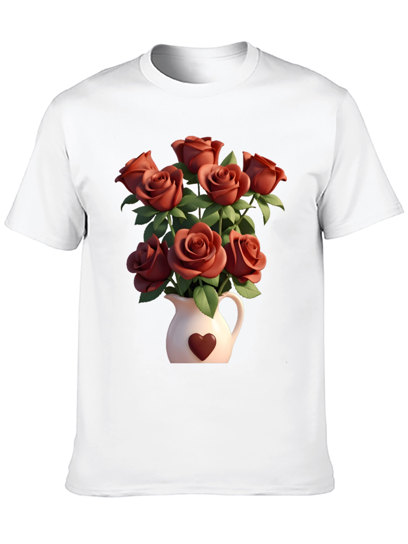 Floral Heart Vase T-Shirt