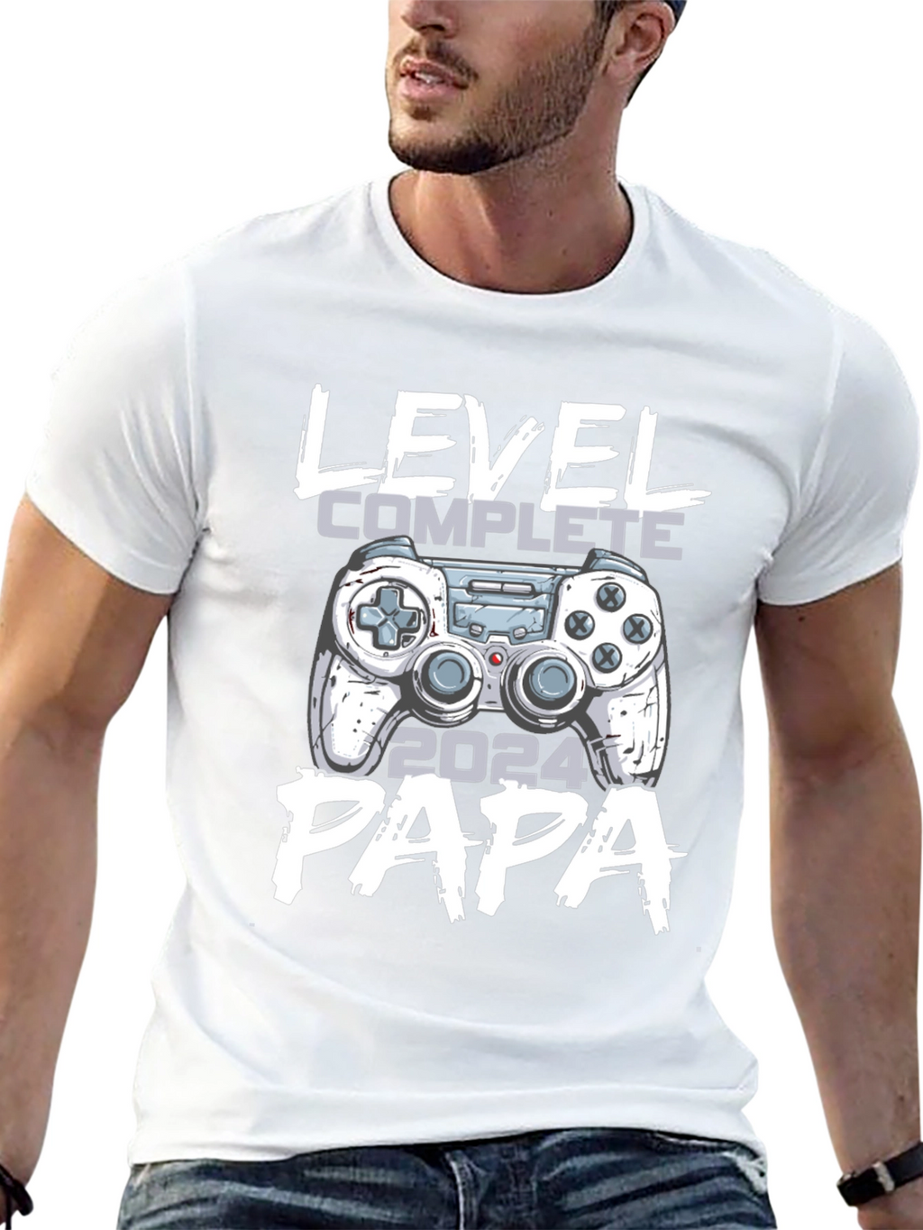 Level Complete Papa 2024 Gamer T-Shirt