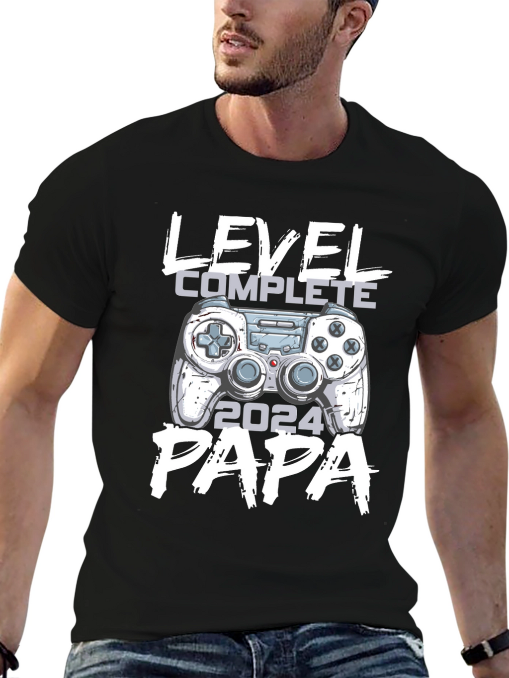 Level Complete Papa 2024 Gamer T-Shirt