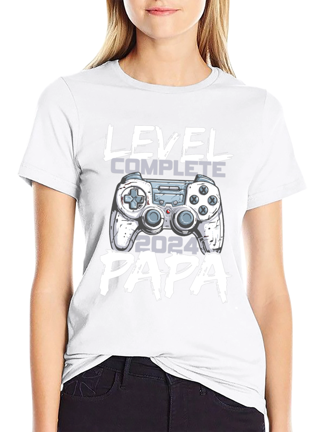 Level Complete Papa 2024 Gamer T-Shirt