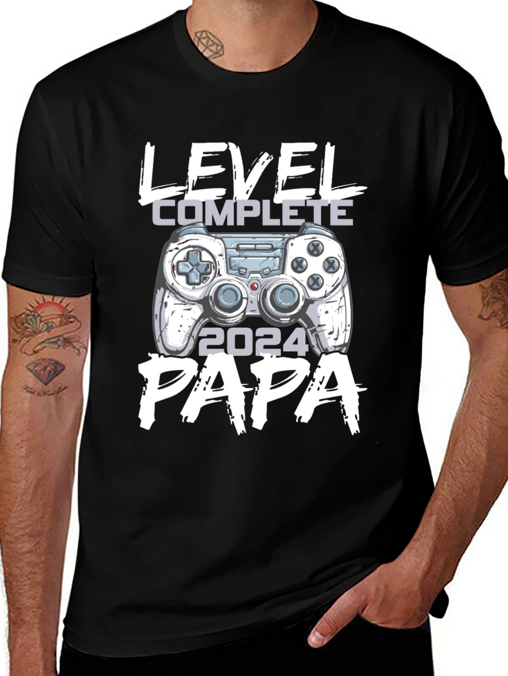 Level Complete Papa 2024 Gamer T-Shirt