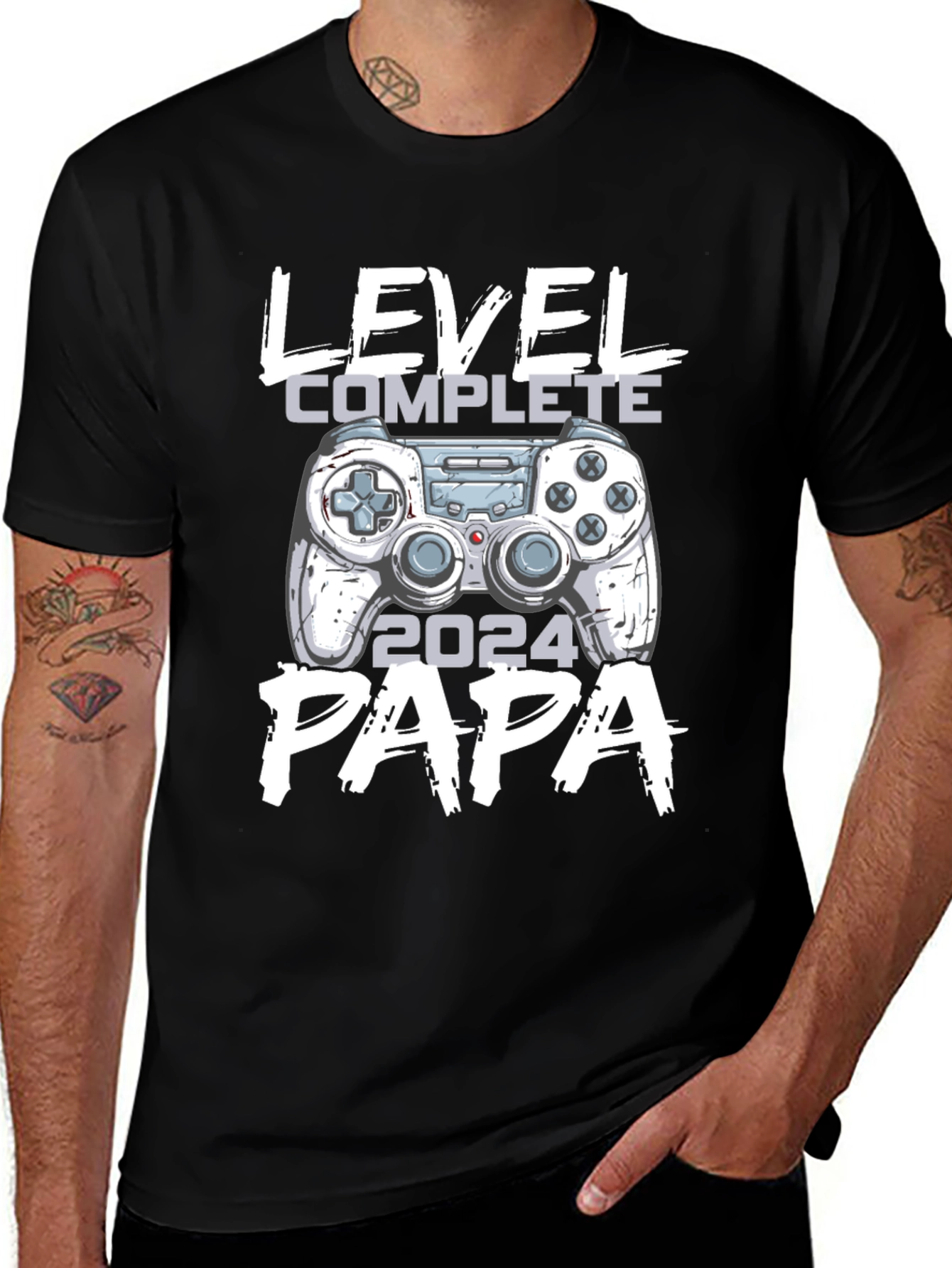 Level Complete Papa 2024 Gamer T-Shirt