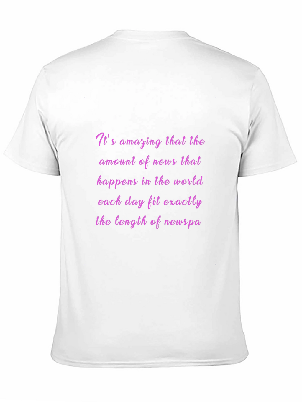 News Fit T-Shirt - Funny Sarcastic Tee