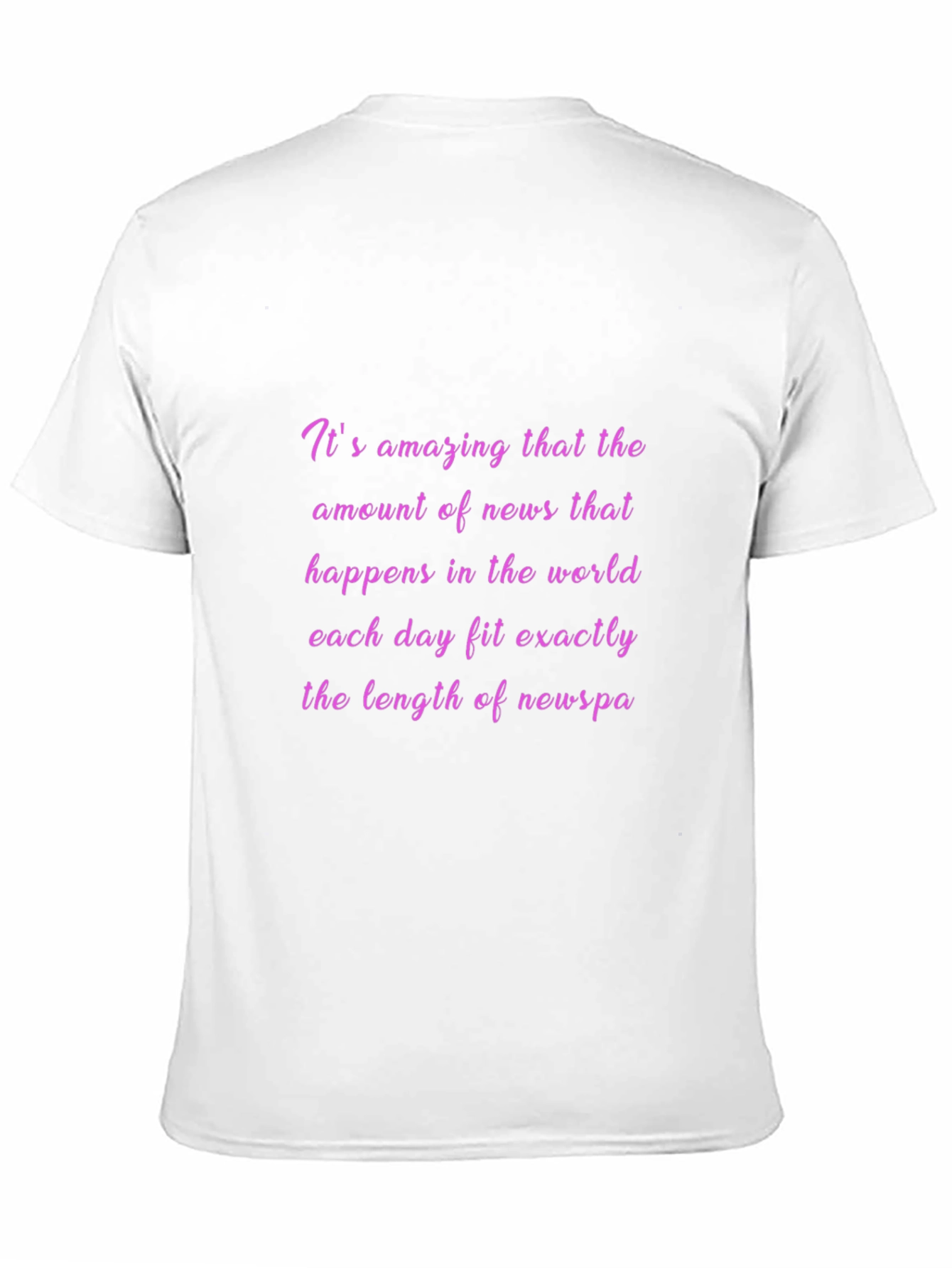 News Fit T-Shirt - Funny Sarcastic Tee