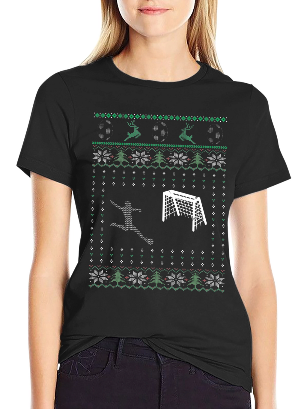Soccer Ugly Christmas Sweater T-Shirt