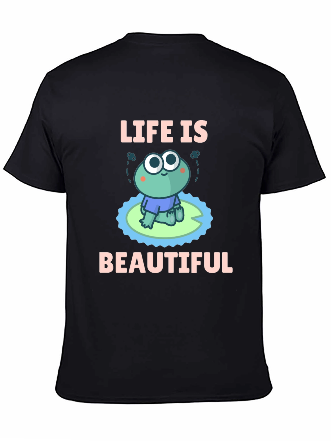 Life Is Beautiful Frog Graphic T-Shirt
