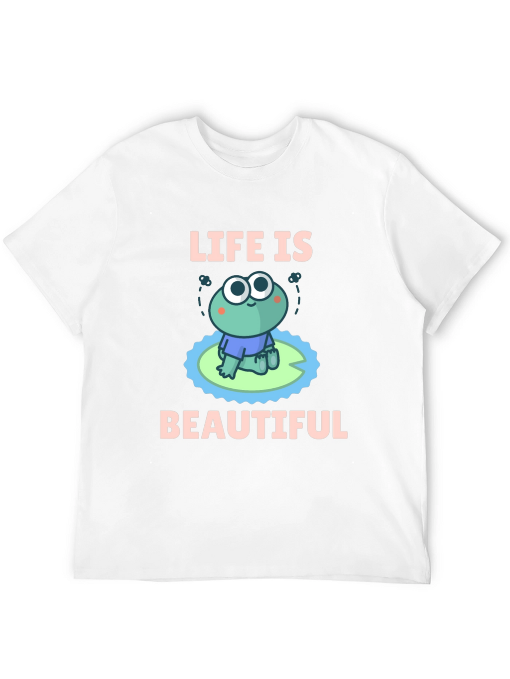 Life Is Beautiful Frog Graphic T-Shirt