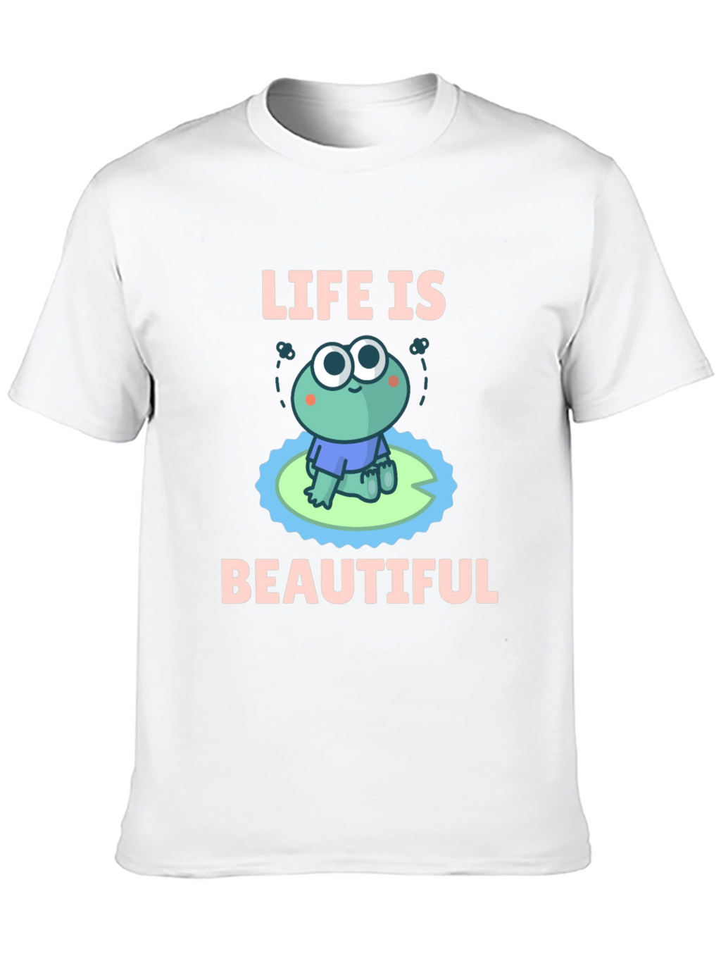 Life Is Beautiful Frog Graphic T-Shirt