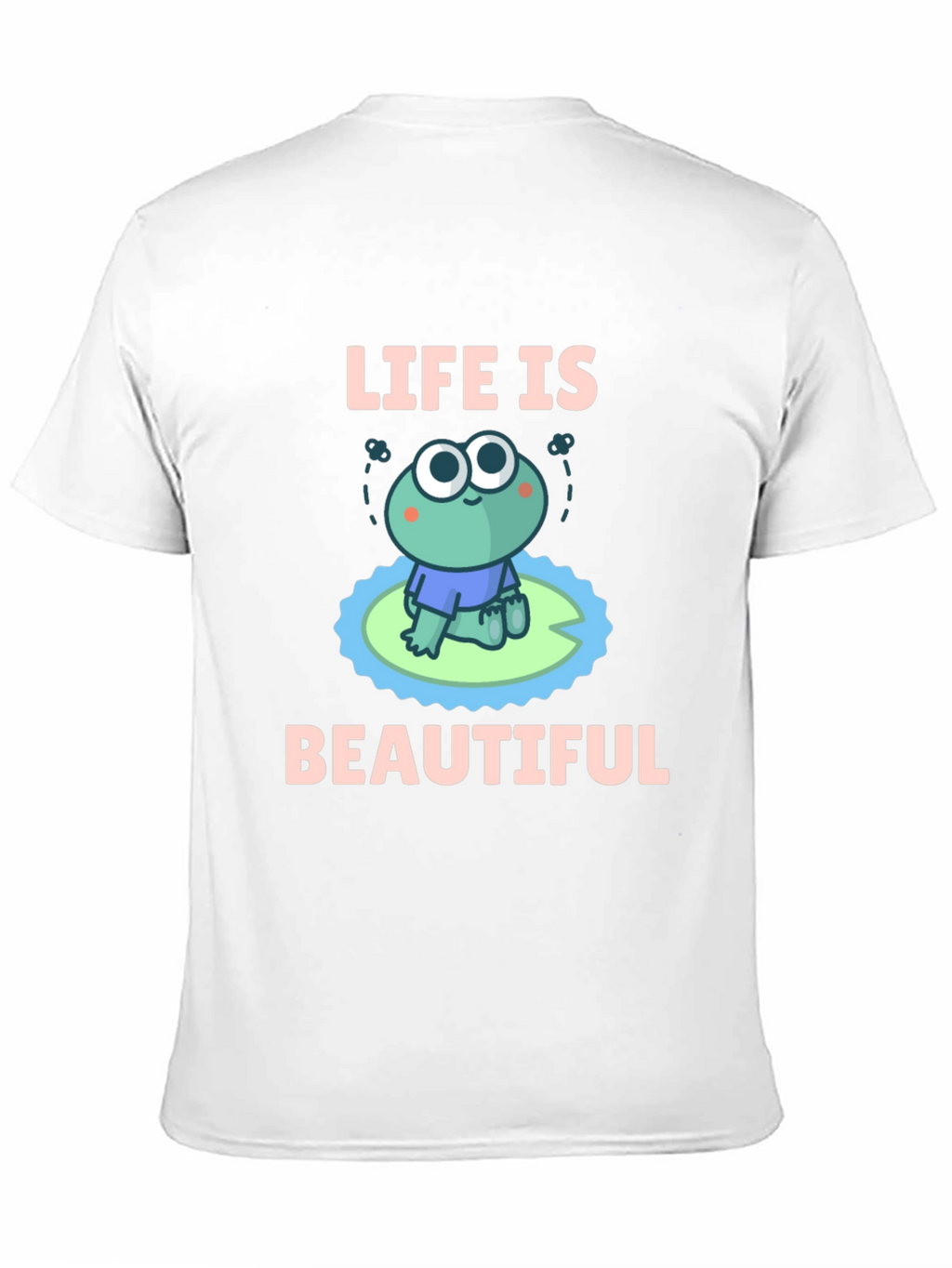 Life Is Beautiful Frog Graphic T-Shirt