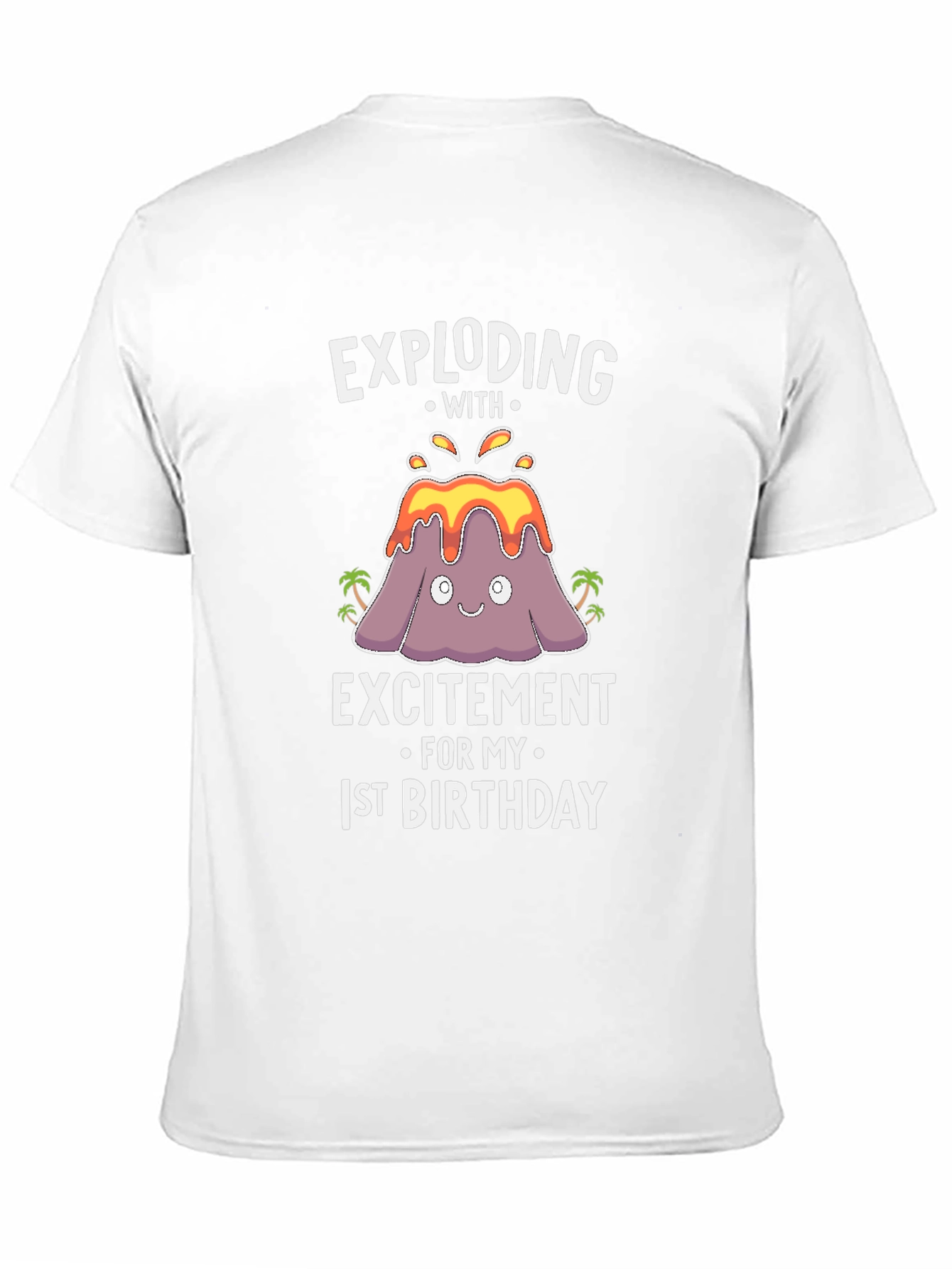 Exploding with Excitement 1st Birthday Volcano T-Shirt