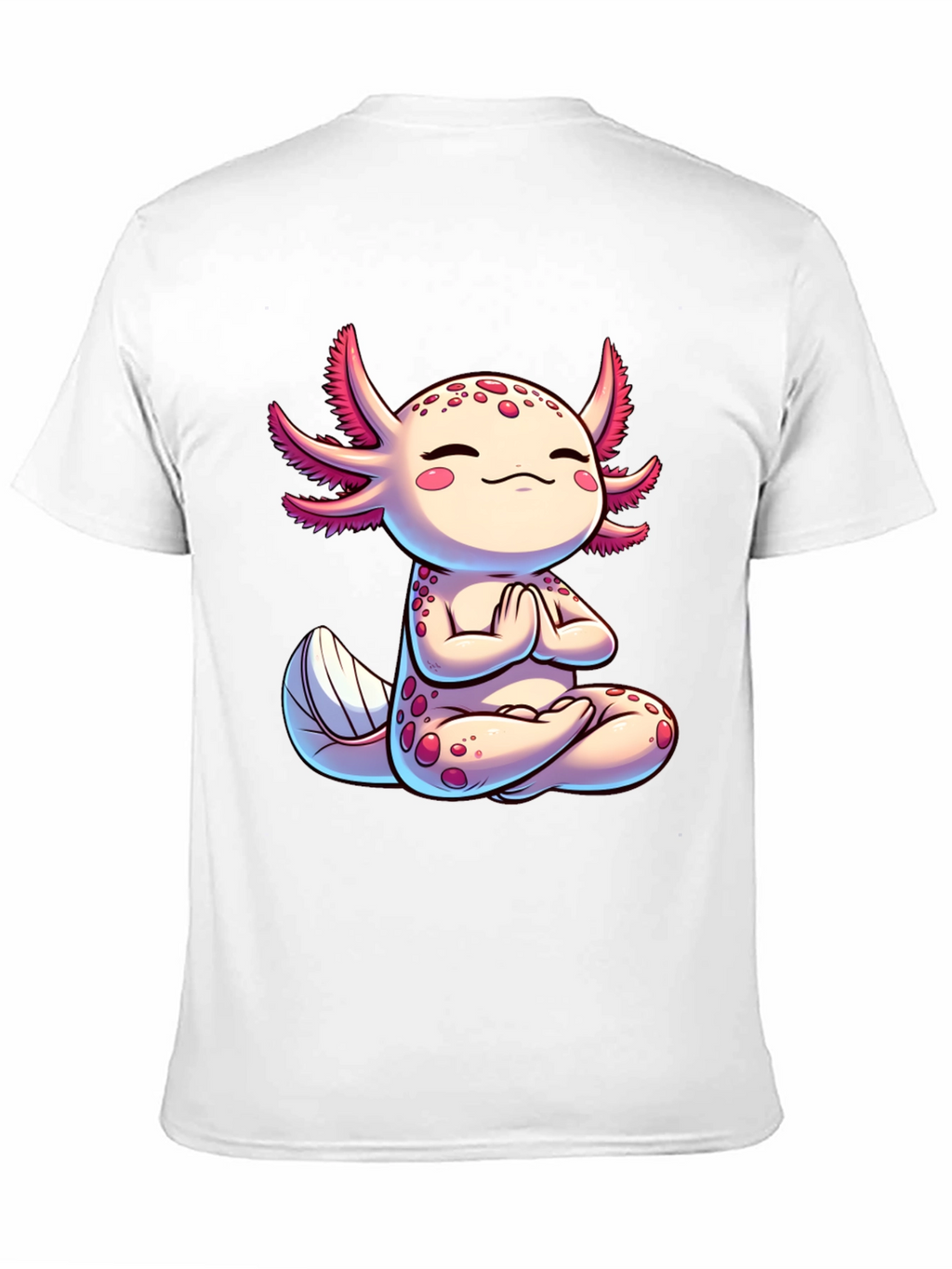 Zen Axolotl T-Shirt - Meditating Cute Amphibian