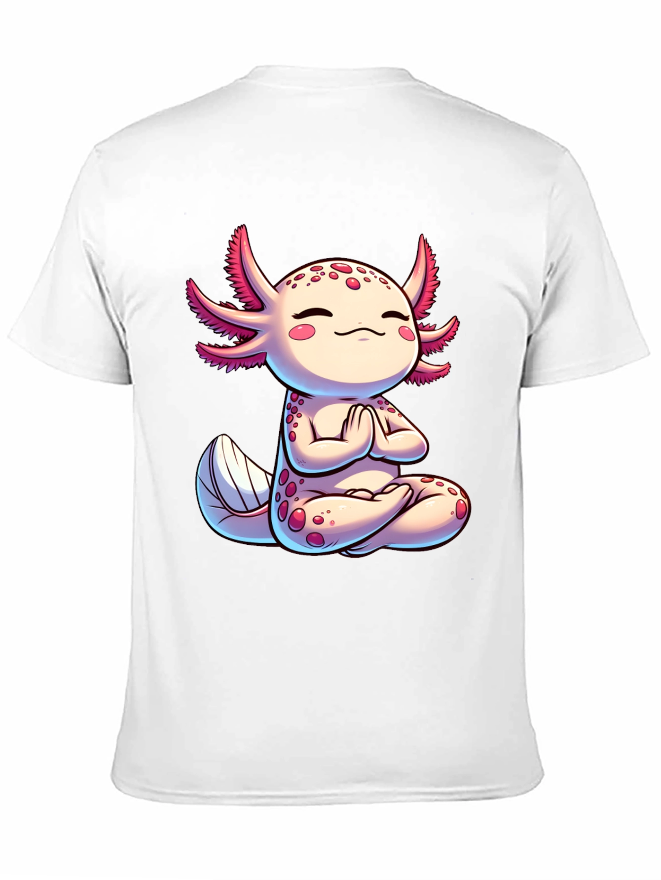 Zen Axolotl T-Shirt - Meditating Cute Amphibian