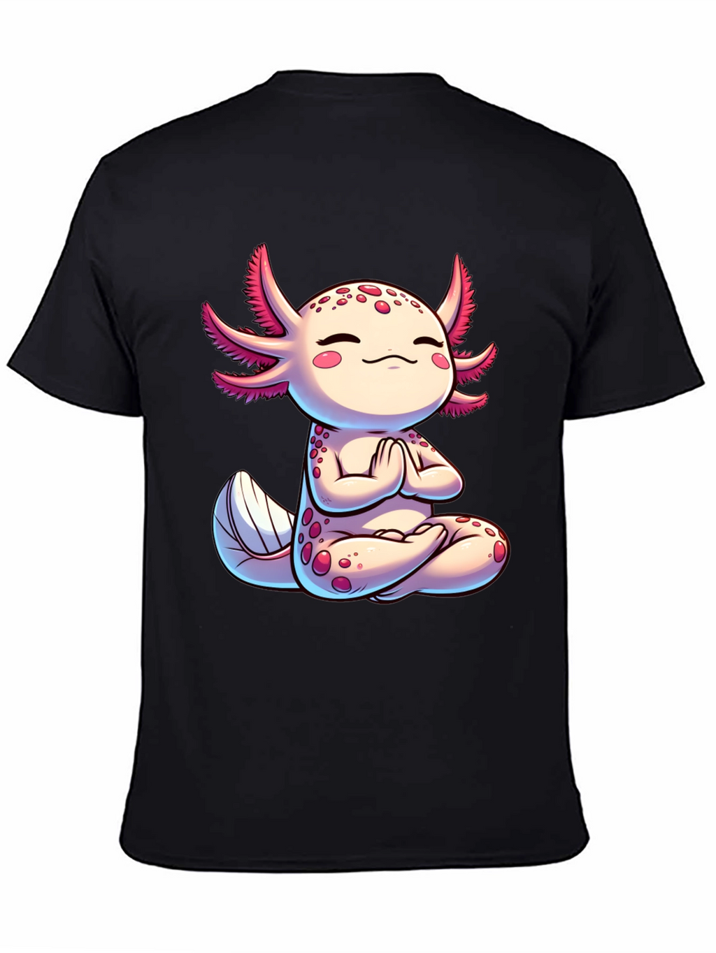 Zen Axolotl T-Shirt - Meditating Cute Amphibian