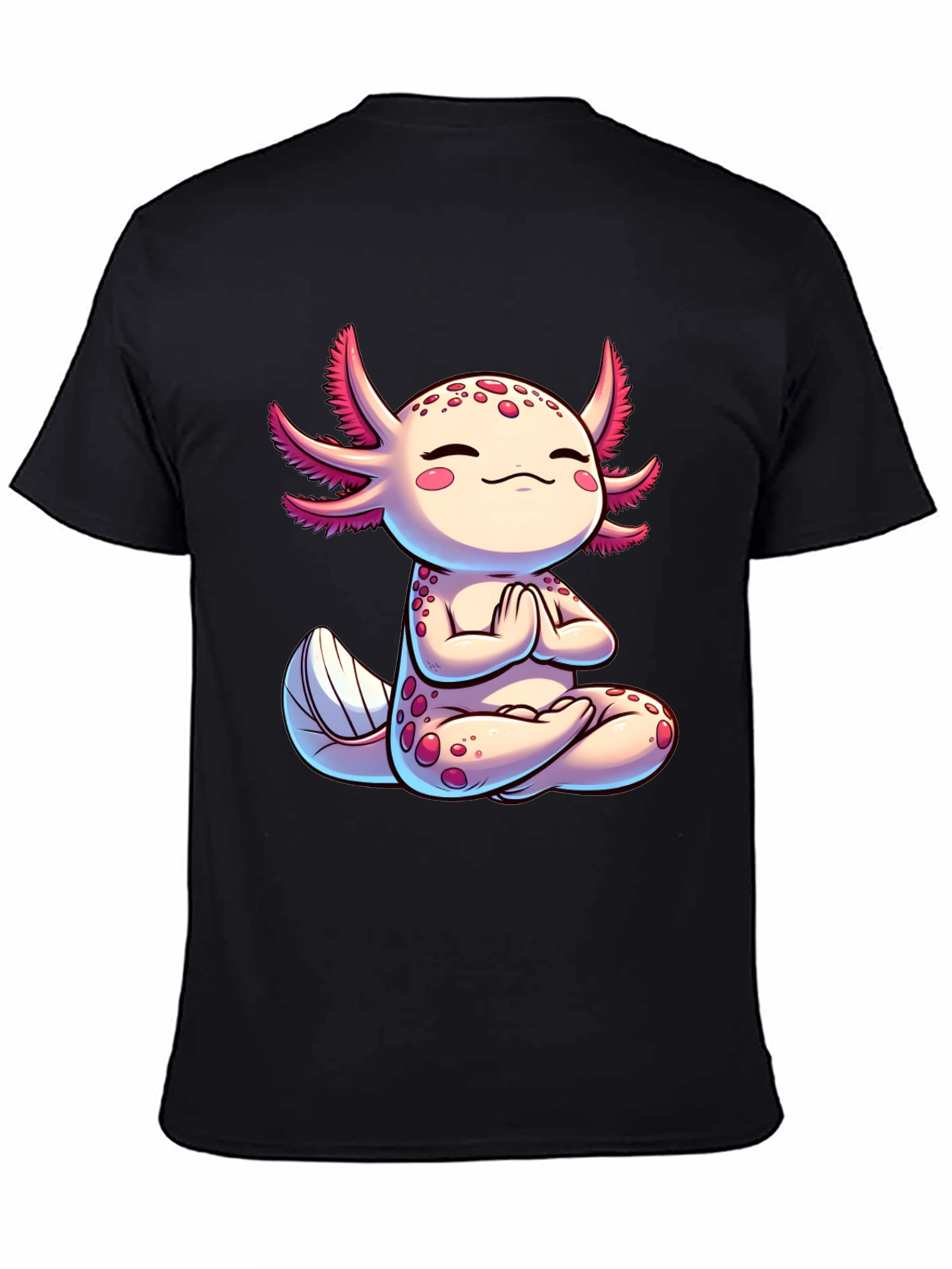 Zen Axolotl T-Shirt - Meditating Cute Amphibian