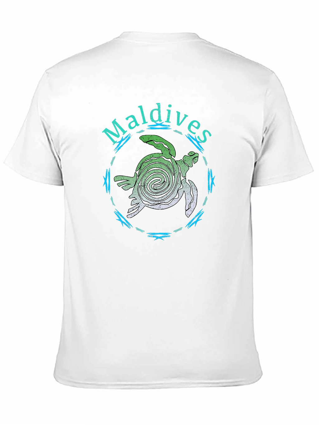 Maldives Sea Turtle Black T-Shirt