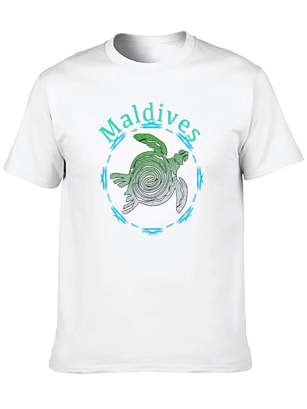Maldives Sea Turtle Black T-Shirt