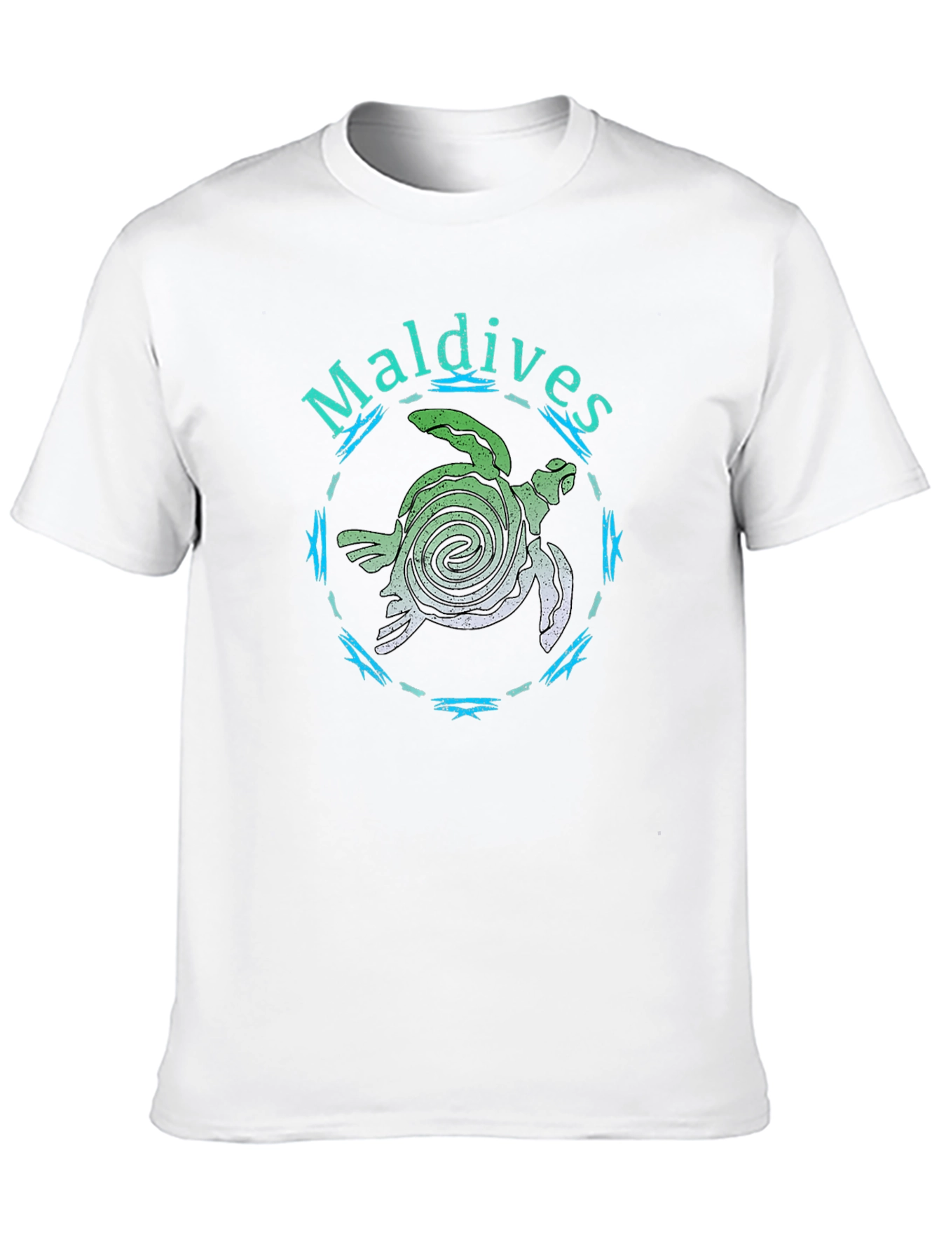 Maldives Sea Turtle Black T-Shirt